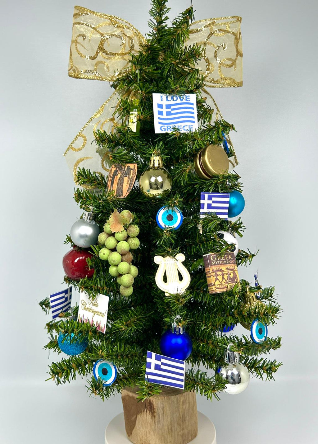 Greece / Greek Themed 18" Christmas Tree