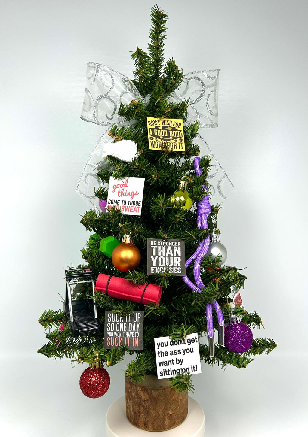 Fitness / Gym Themed 18" Christmas Tree
