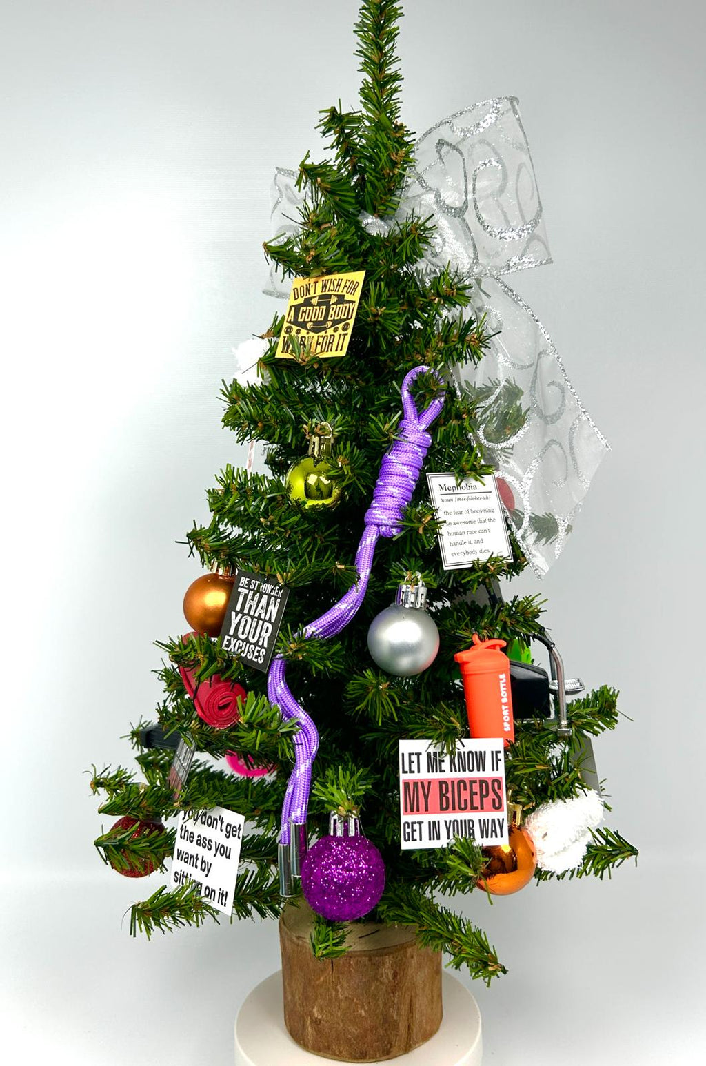 Fitness / Gym Themed 18" Christmas Tree