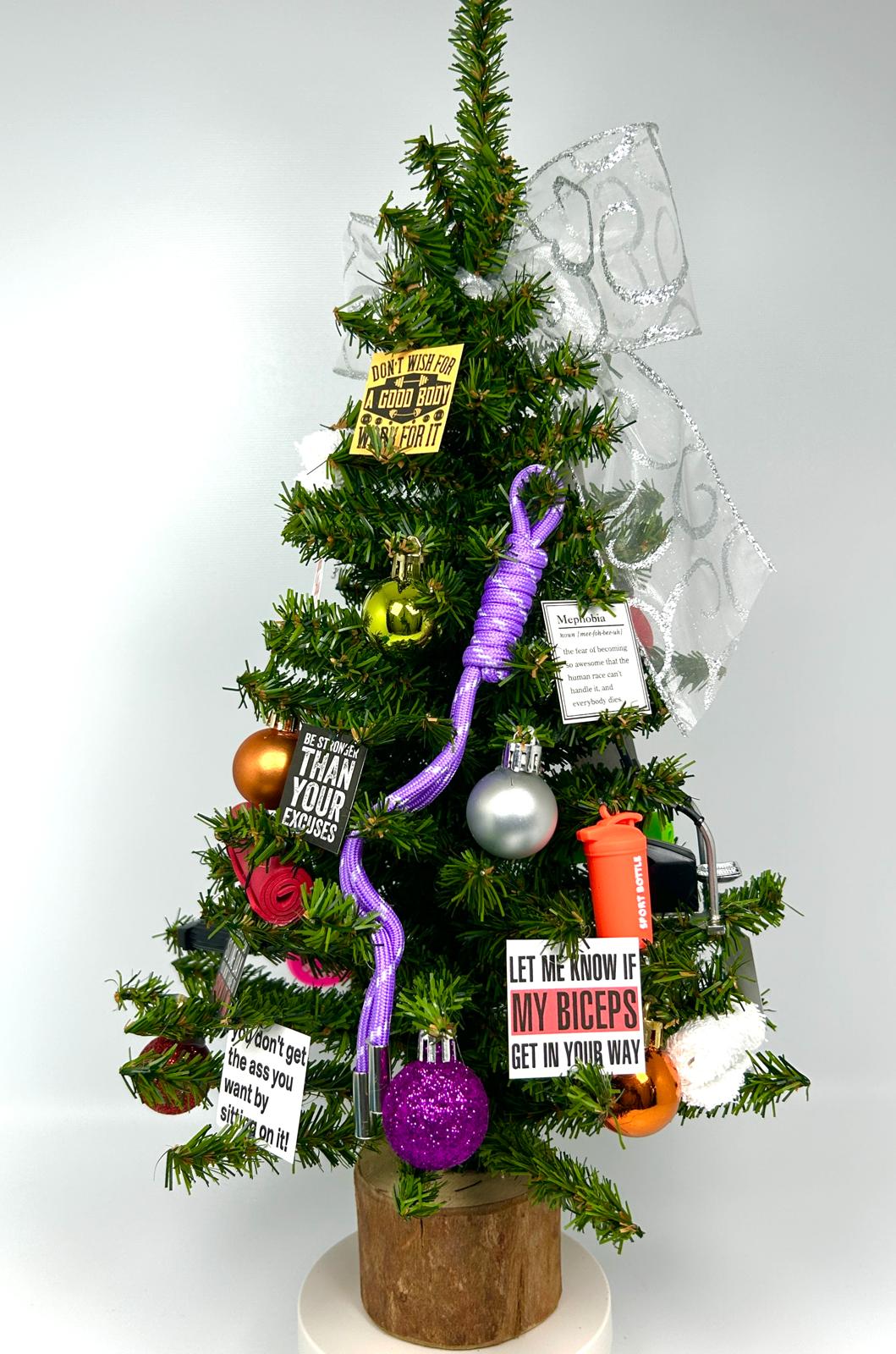 Fitness / Gym Themed 18" Christmas Tree