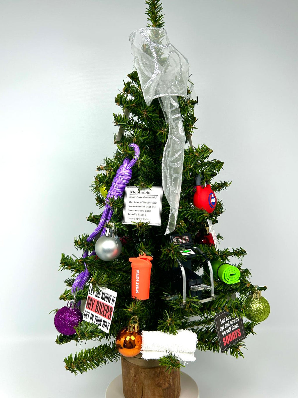 Fitness / Gym Themed 18" Christmas Tree