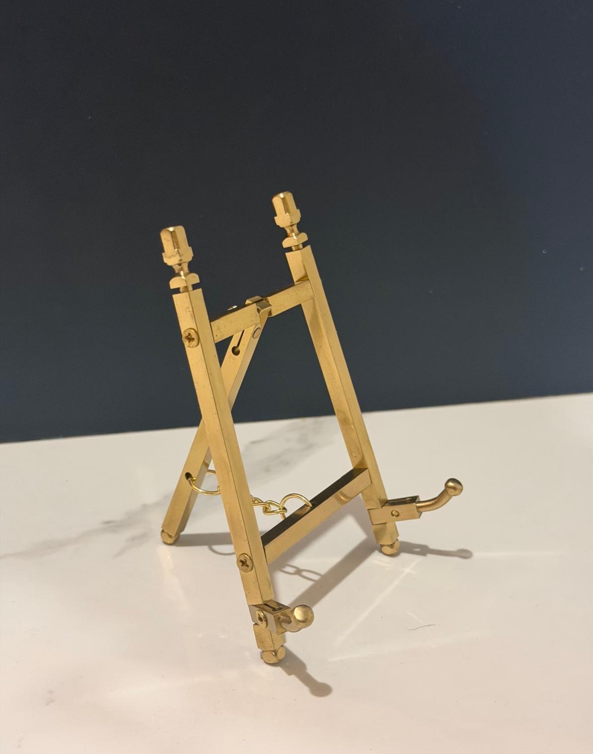 Brass Plated Folding Easel Display