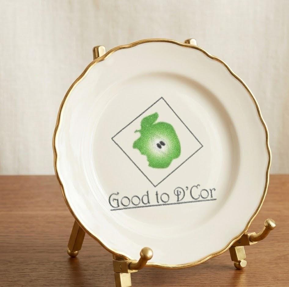 Brass Plated Folding Easel Display