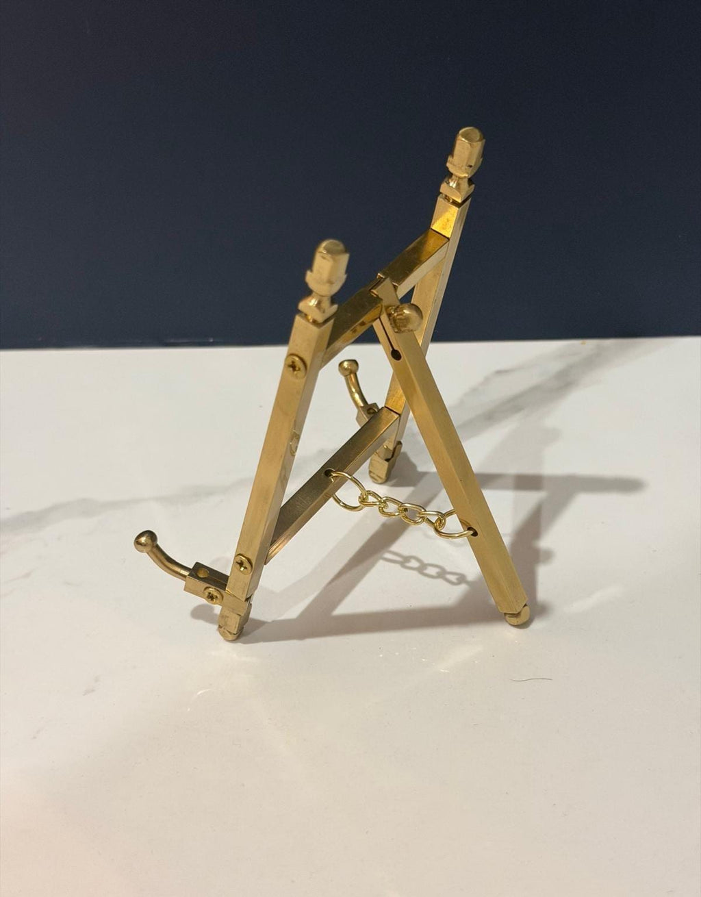 Brass Plated Folding Easel Display