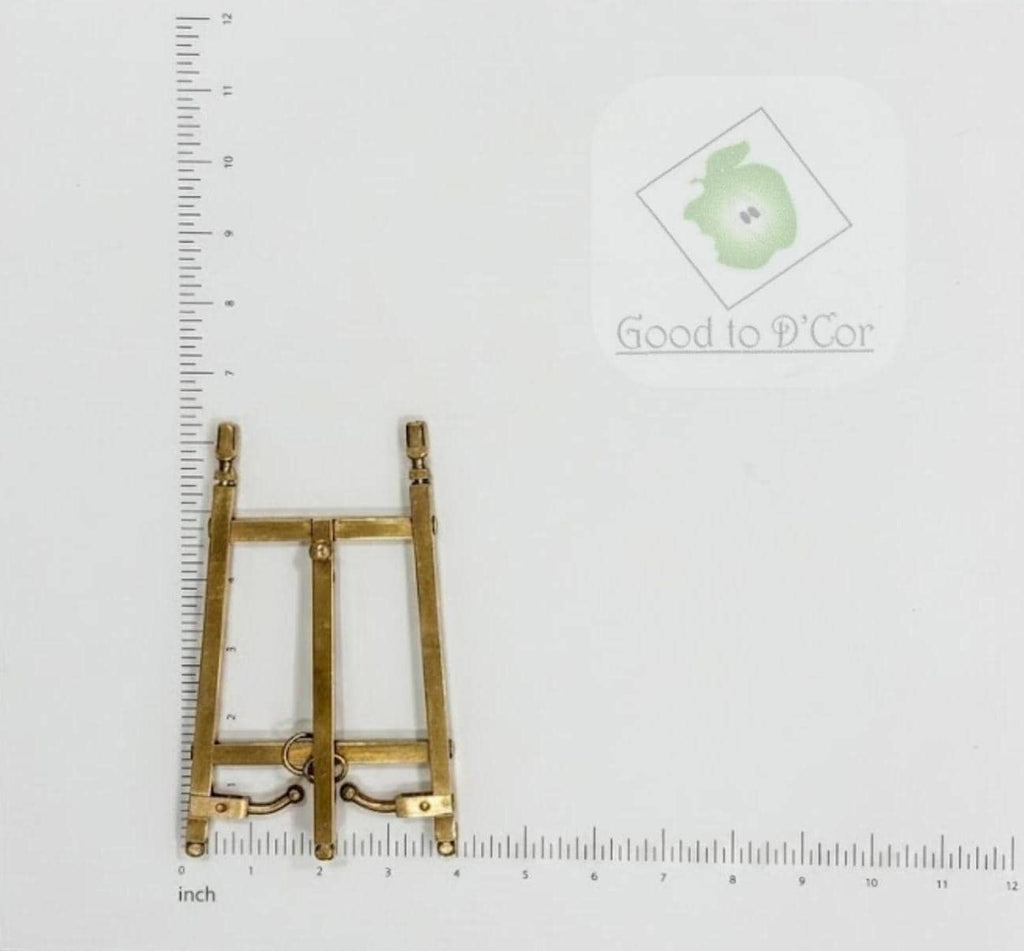 Brass Plated Folding Easel Display