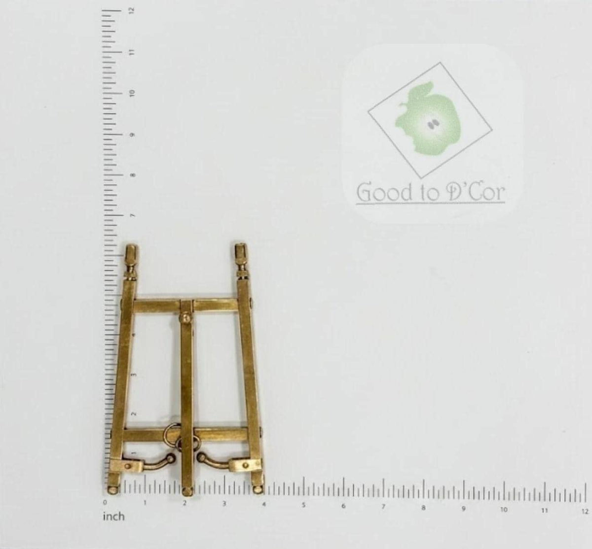 Brass Plated Folding Easel Display