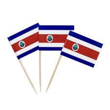 Costa Rica Flag Toothpicks