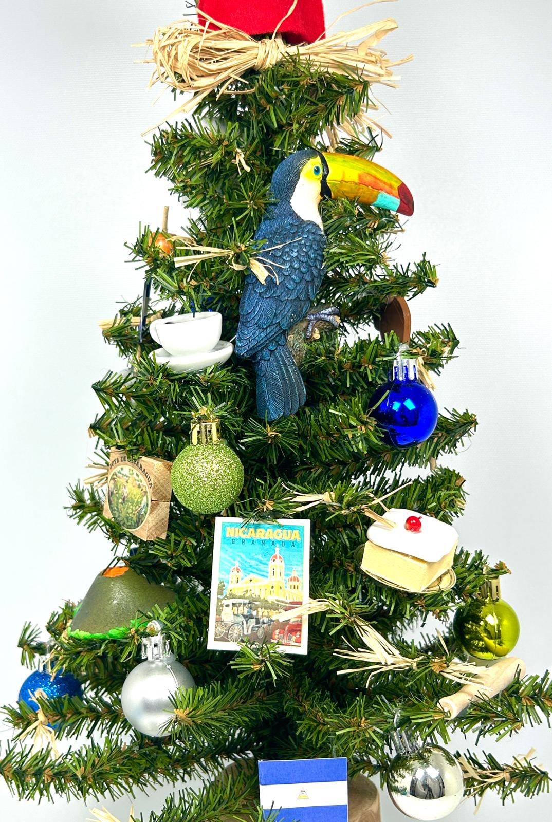Nicaragua Themed 18" Christmas Tree