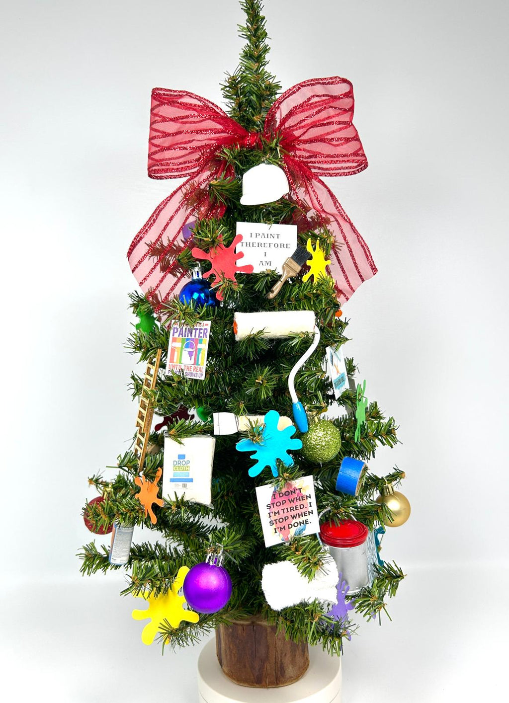 Painter Themed 18" Christmas Tree