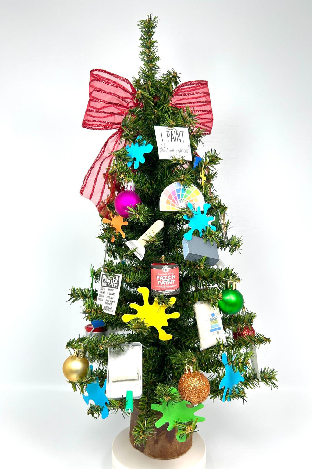 Painter Themed 18" Christmas Tree