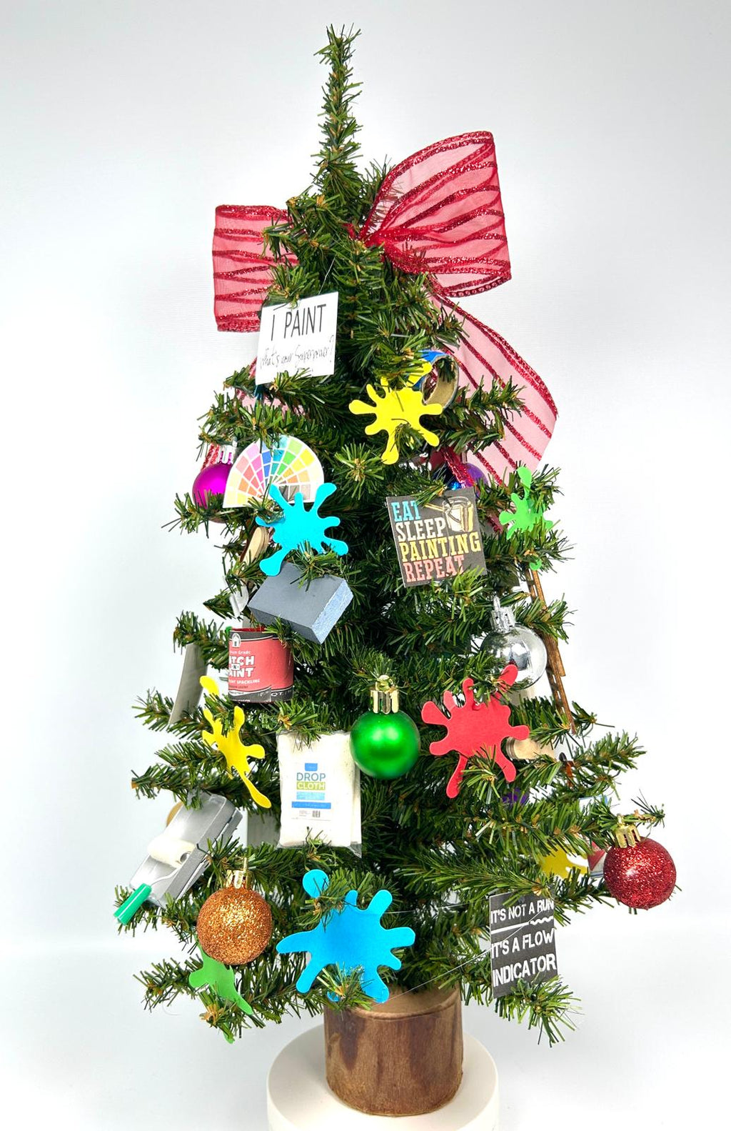 Painter Themed 18" Christmas Tree