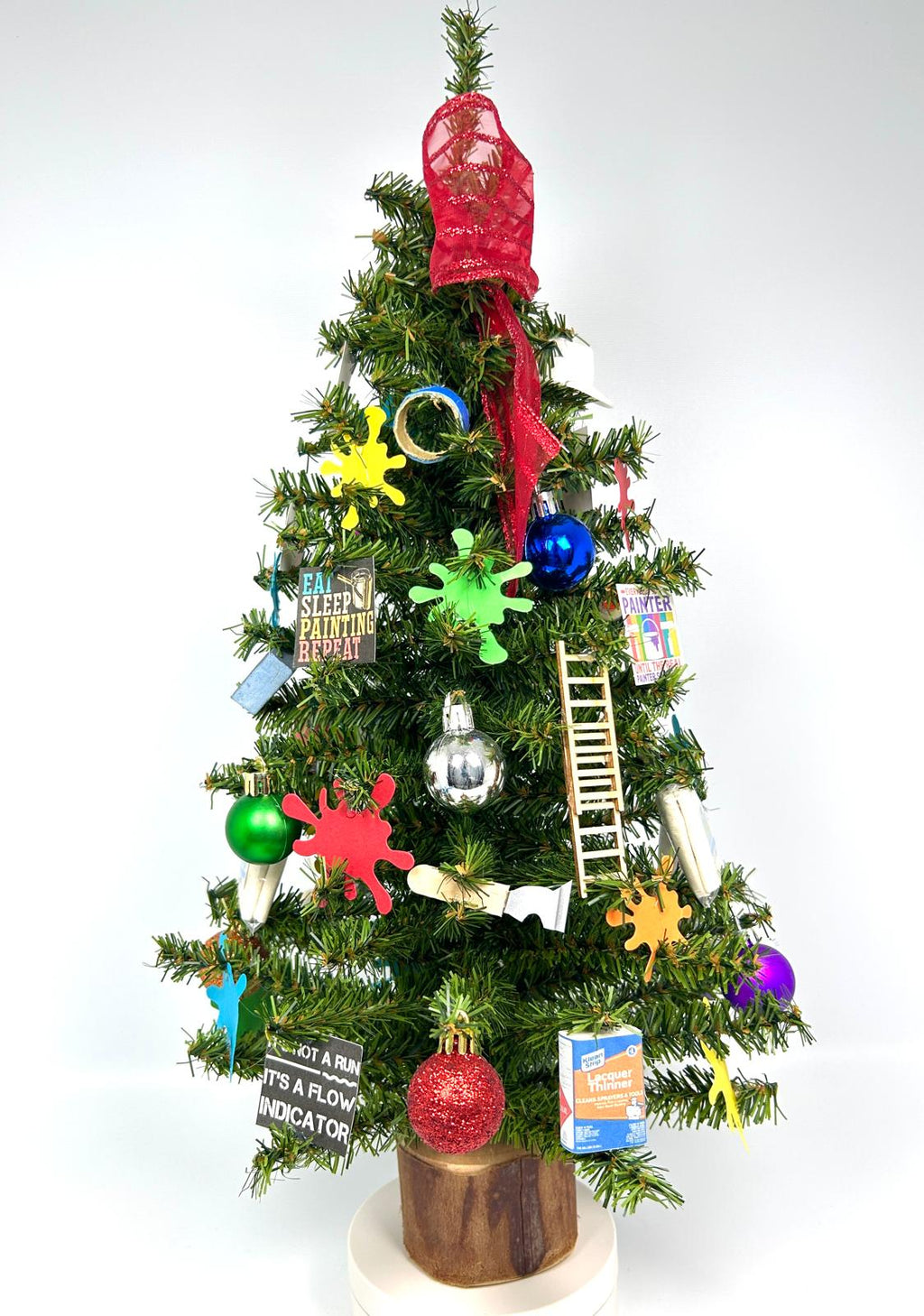Painter Themed 18" Christmas Tree
