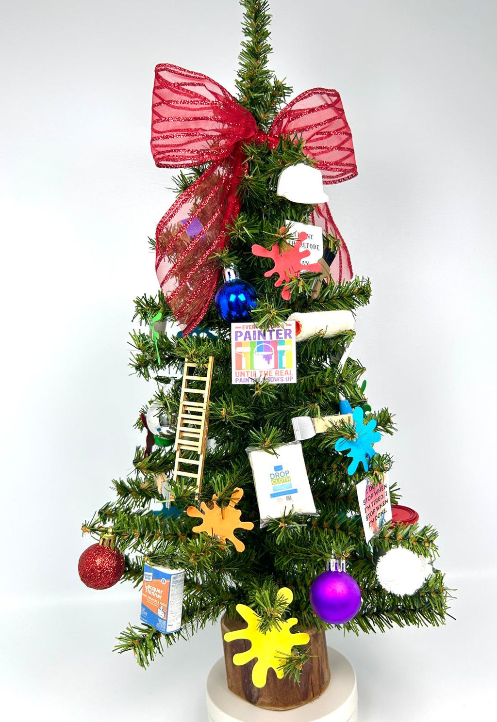 Painter Themed 18" Christmas Tree