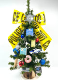Police Themed 18" Christmas Tree