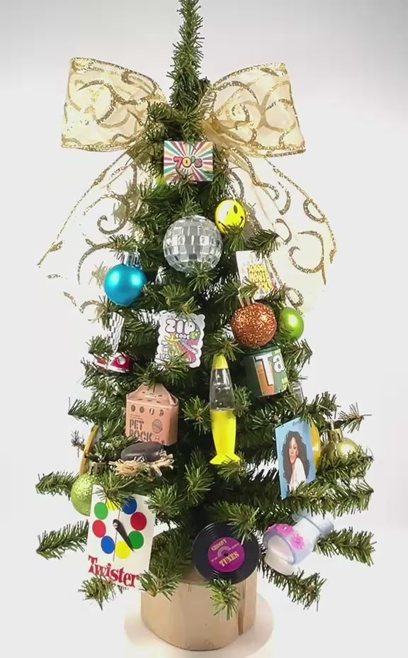 1970's Themed 18" Christmas Tree