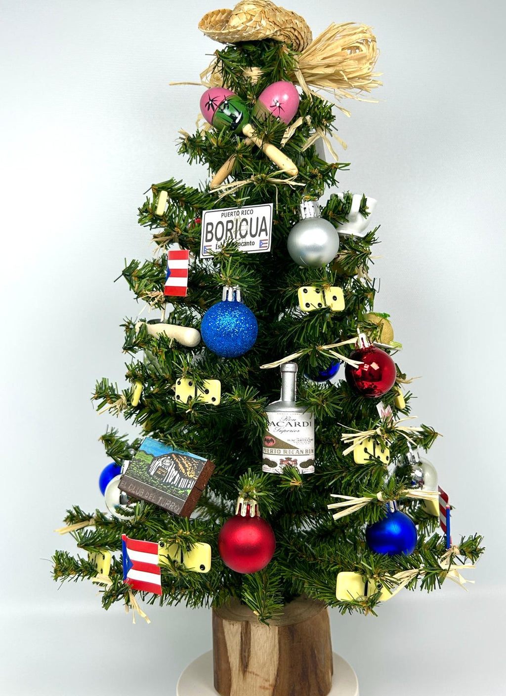 Puerto Rico / Puerto Rican Themed 18" Christmas Tree
