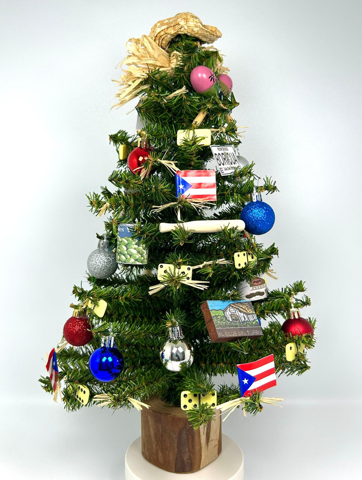 Puerto Rico / Puerto Rican Themed 18" Christmas Tree