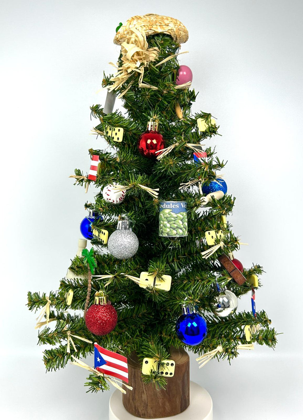 Puerto Rico / Puerto Rican Themed 18" Christmas Tree