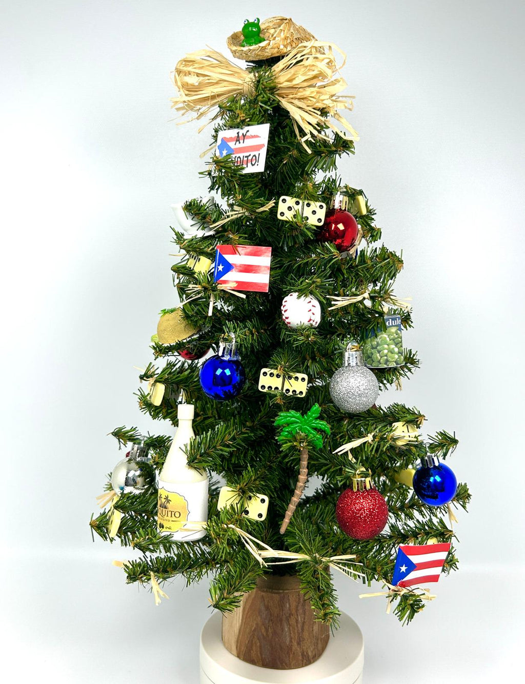 Puerto Rico / Puerto Rican Themed 18" Christmas Tree