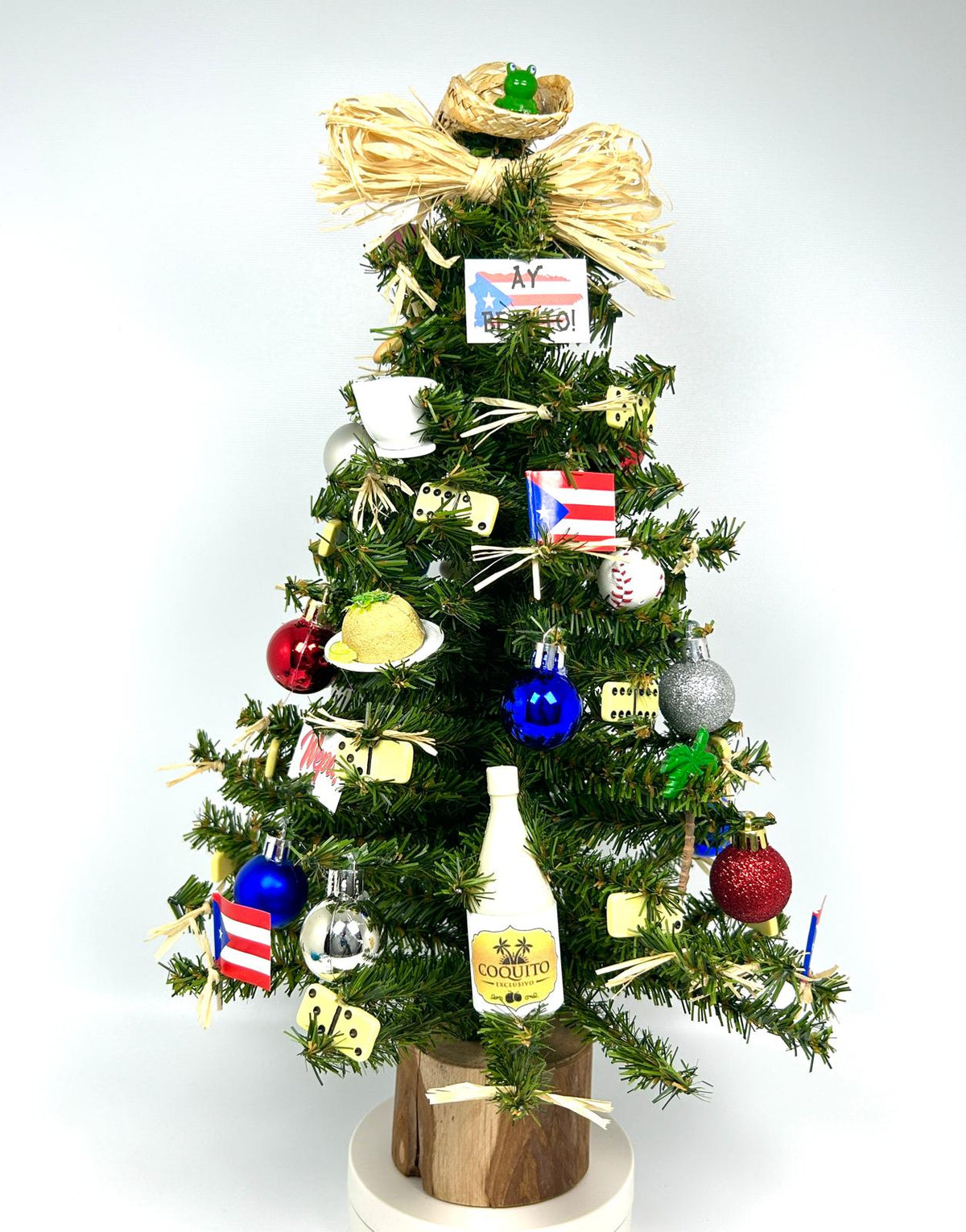 Puerto Rico / Puerto Rican Themed 18" Christmas Tree