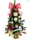 USA / United States / American Themed 18" Christmas Tree
